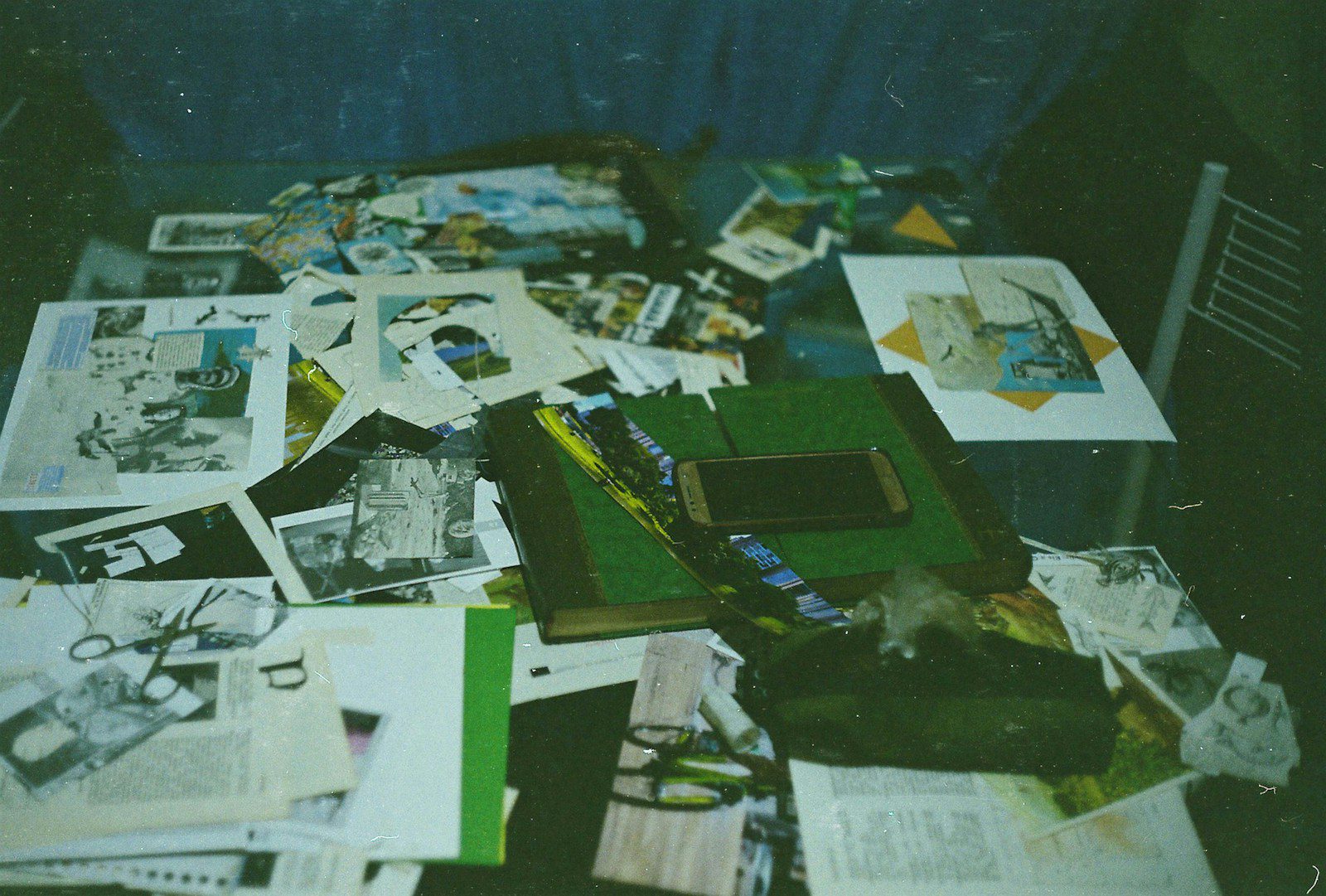 white and green wall decor