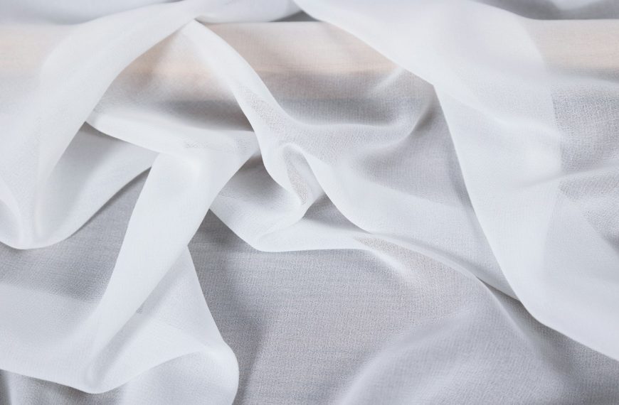 a close up view of a white fabric