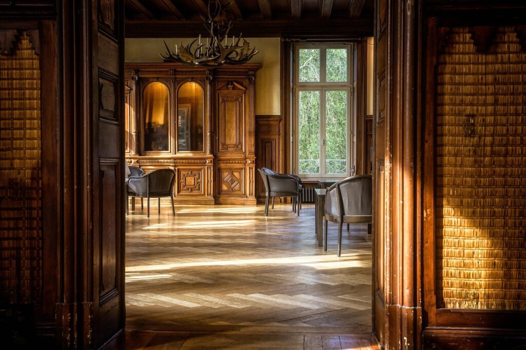 room, space, parquet, salon, smoking rooms, wood, chair, wooden floor, nature, light space, sun, light, living room, design