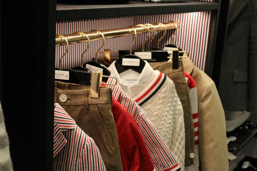 a pair of jackets and shirts