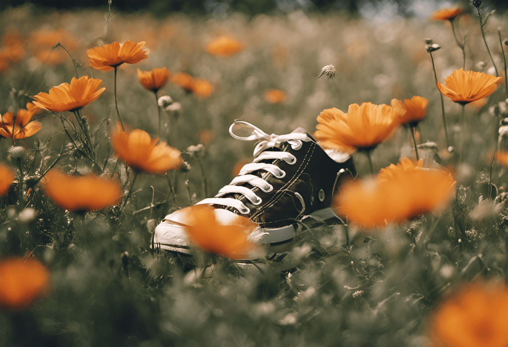 ai generated, sneakers, meadow, poppies, alone, abandoned, question, sneaker, individually, to forget, crime scene, sneakers, crime scene, crime scene, crime scene, crime scene, crime scene