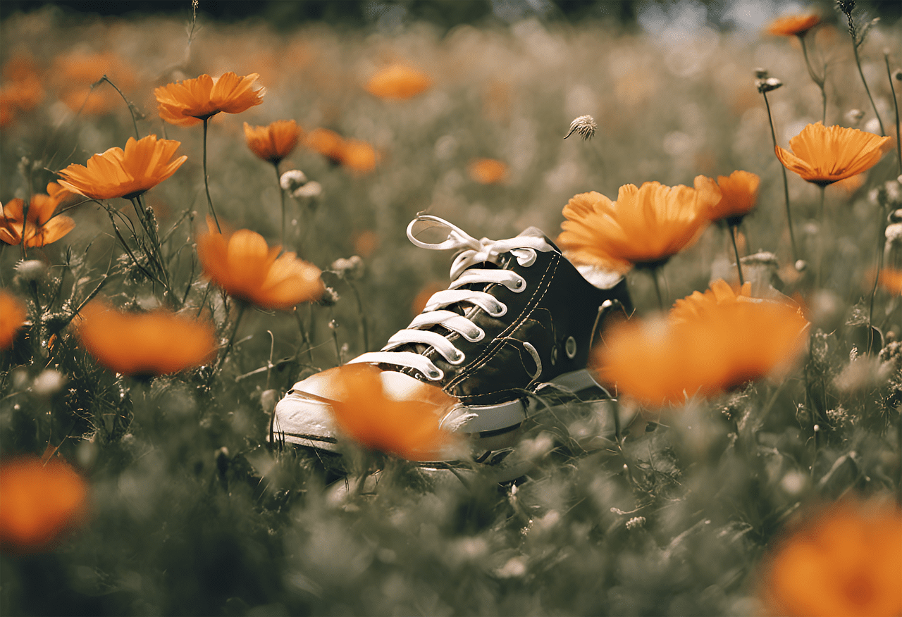 ai generated, sneakers, meadow, poppies, alone, abandoned, question, sneaker, individually, to forget, crime scene, sneakers, crime scene, crime scene, crime scene, crime scene, crime scene