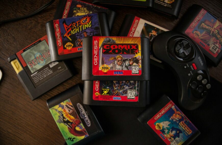 A bunch of video games sitting on top of a table