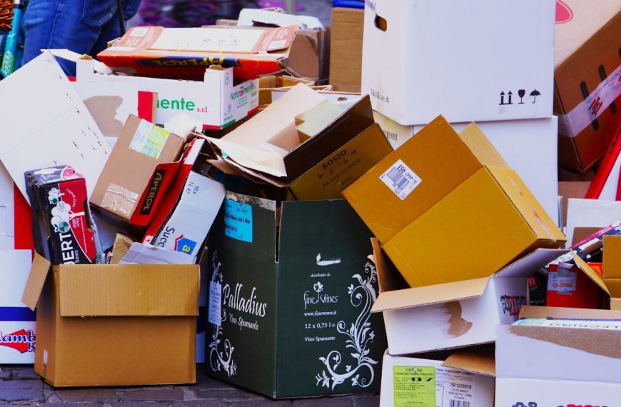 brown cardboard boxes on brown cardboard box