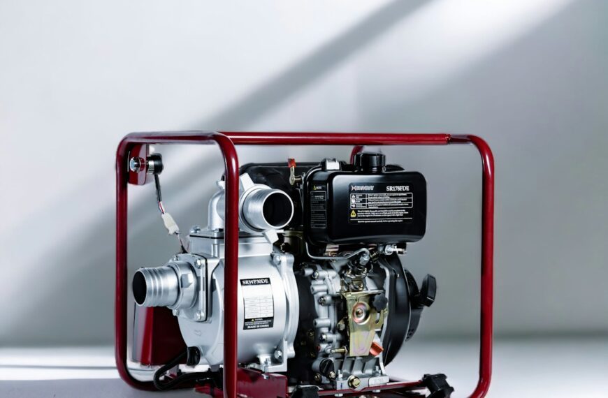 a small red and black engine inside of a red frame