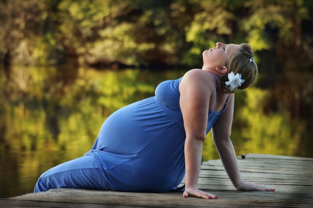 woman, pregnant, pier, belly, nature, maternity, pretty, pose, pregnancy, water, lake, outdoors