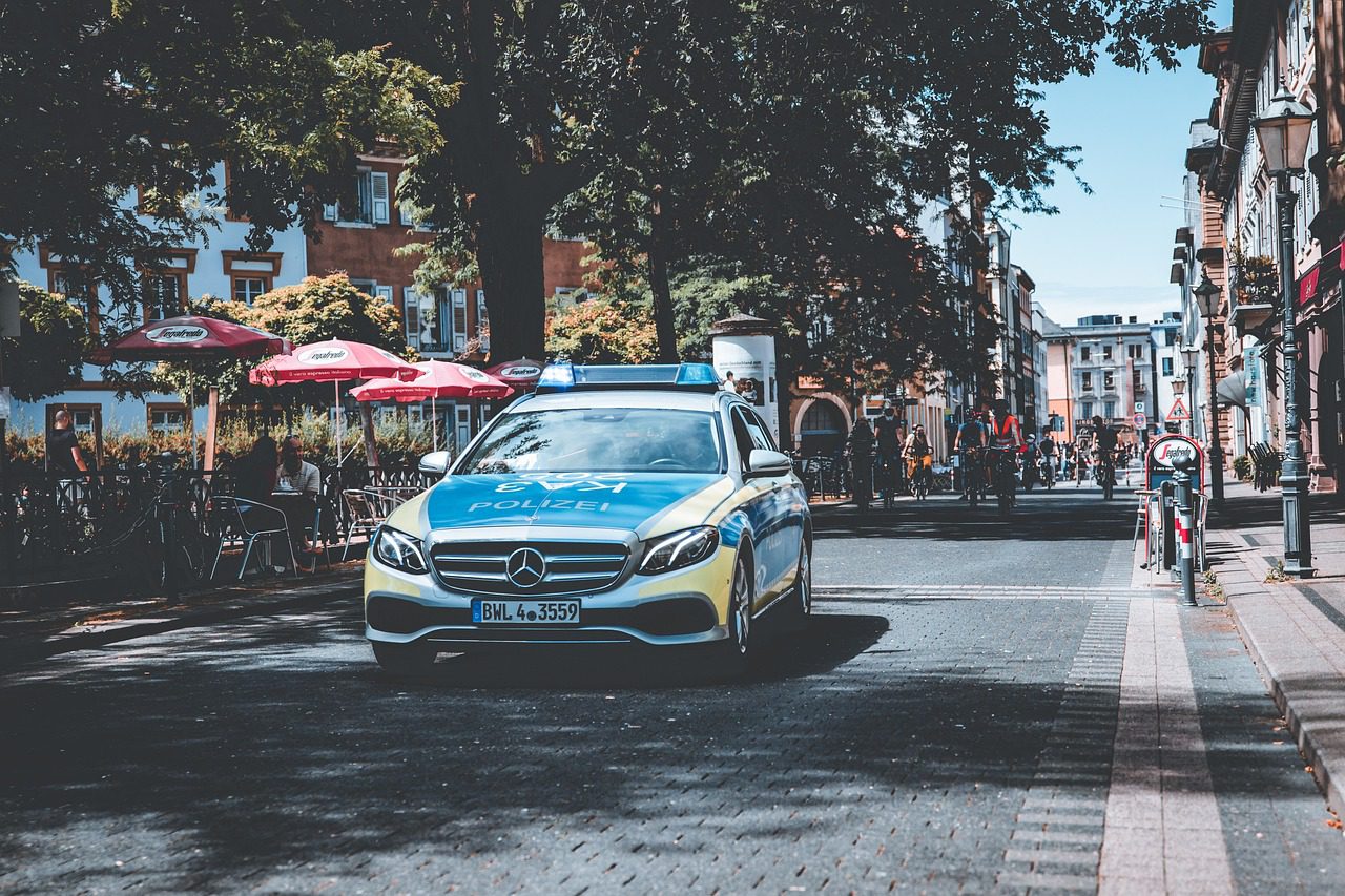 police, patrol car, police car, blue light, vehicles, cyclist, karlsruhe, police, police car, police car, karlsruhe, karlsruhe, karlsruhe, karlsruhe, karlsruhe
