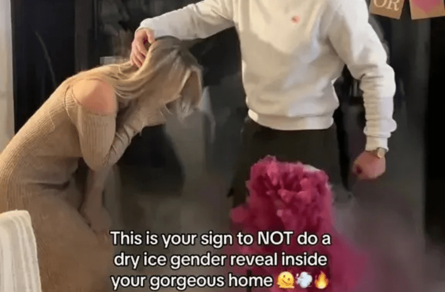 A Dry Ice Gender Reveal Filled One Family’s Home&hellip;