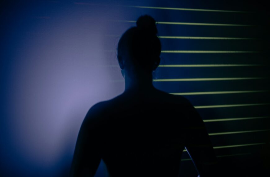 a silhouette of a person