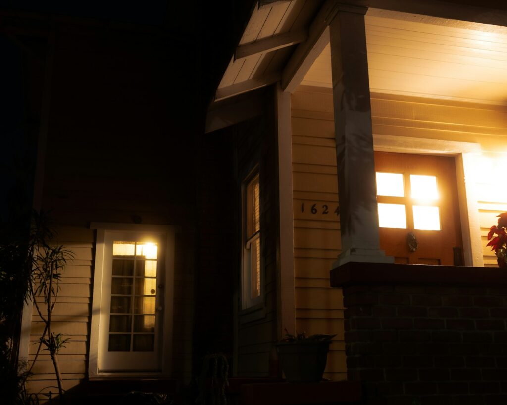 white wooden framed glass window