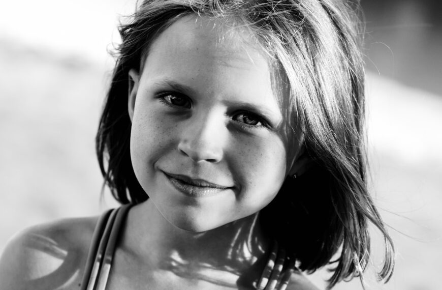 a woman with long hair