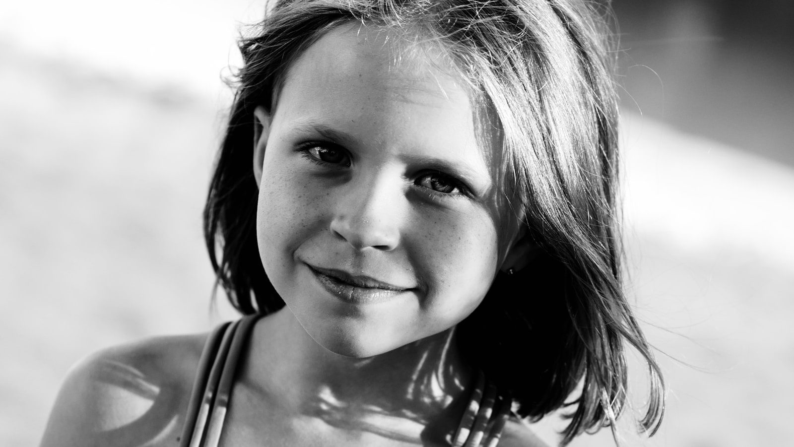 a woman with long hair