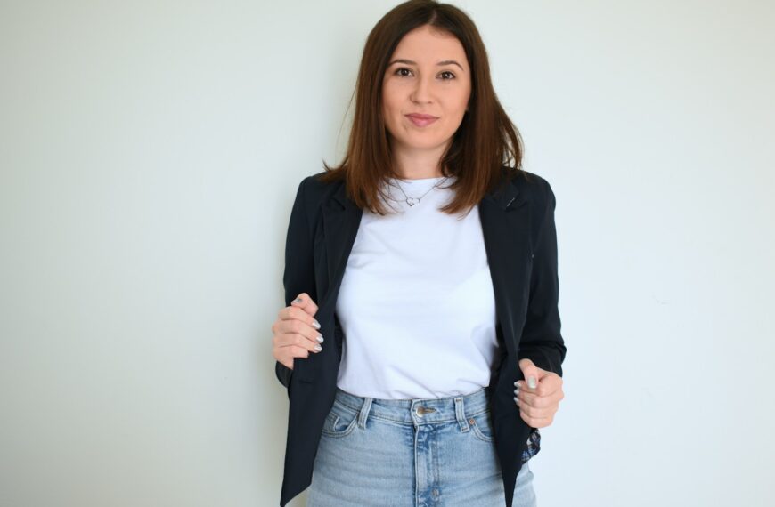 a person posing for a picture