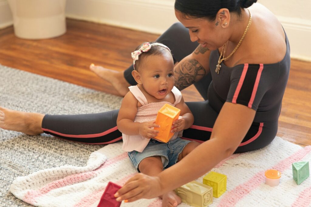 a person and a baby