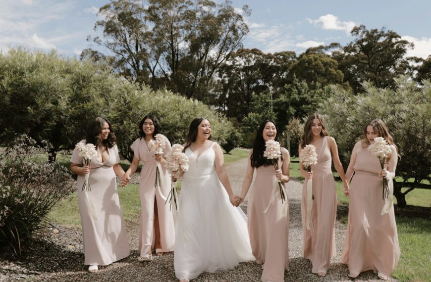 a group of women standing next to each other