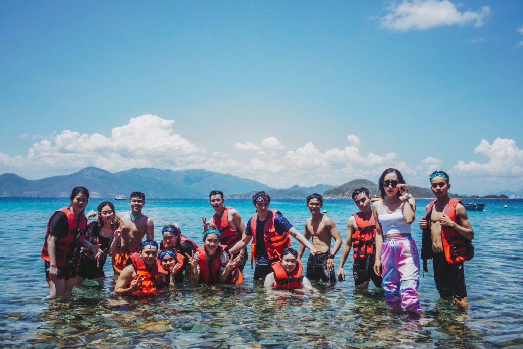 group of people on water during daytime