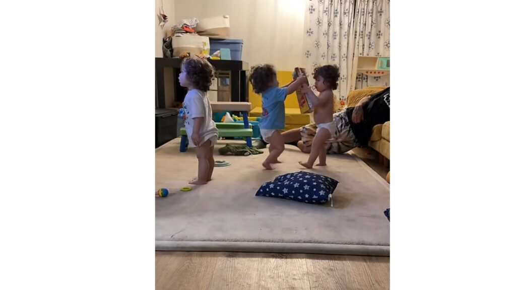 Raising Triplets Means Fighting Over a Cereal Box Becomes a Full Production