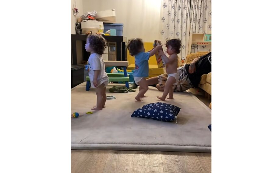 Raising Triplets Means Fighting Over a Cereal Box Becomes a Full Production
