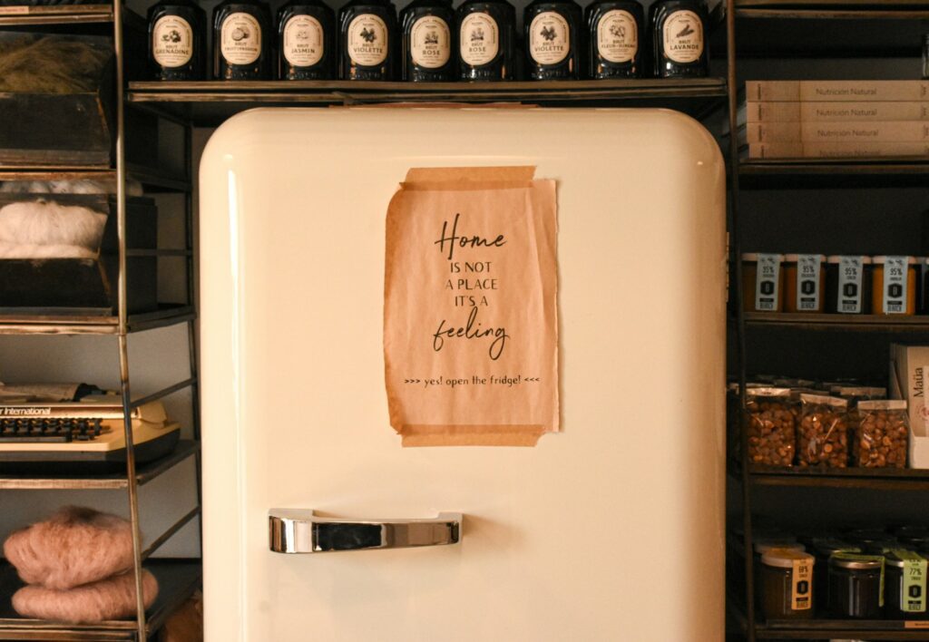 Refrigerator with a warm feeling