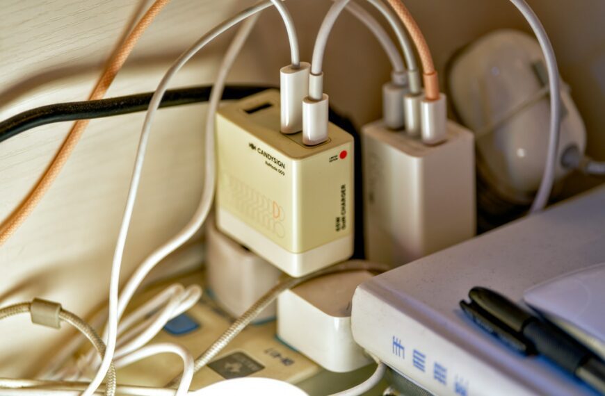 a couple of wires are plugged into a device