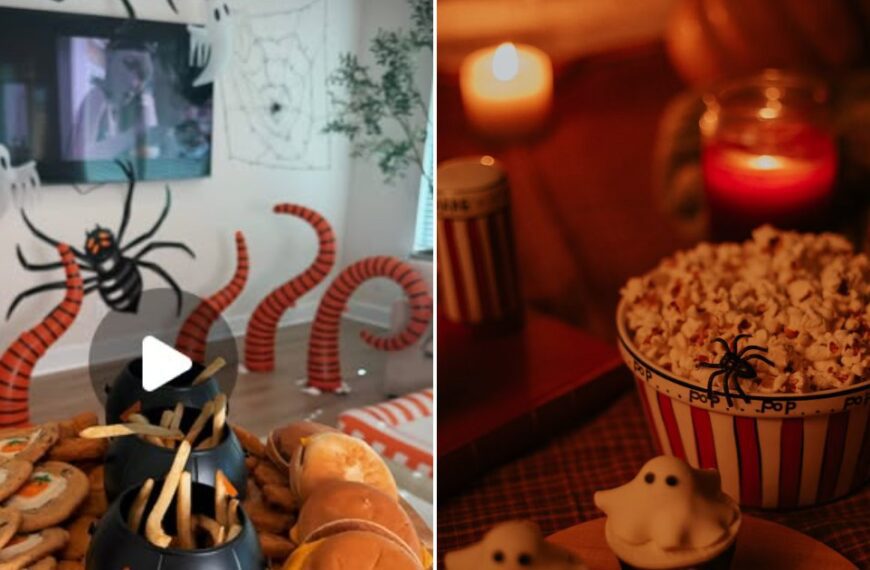 Popcorn for a Halloween movie night