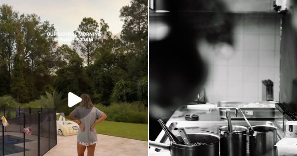 Kitchen morning routine