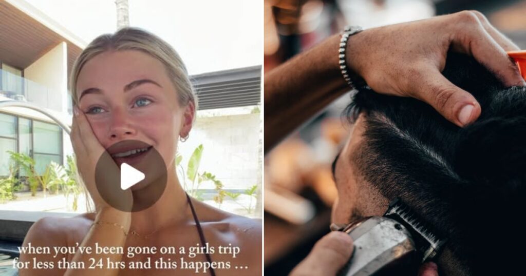 Hair clippers at a haircut