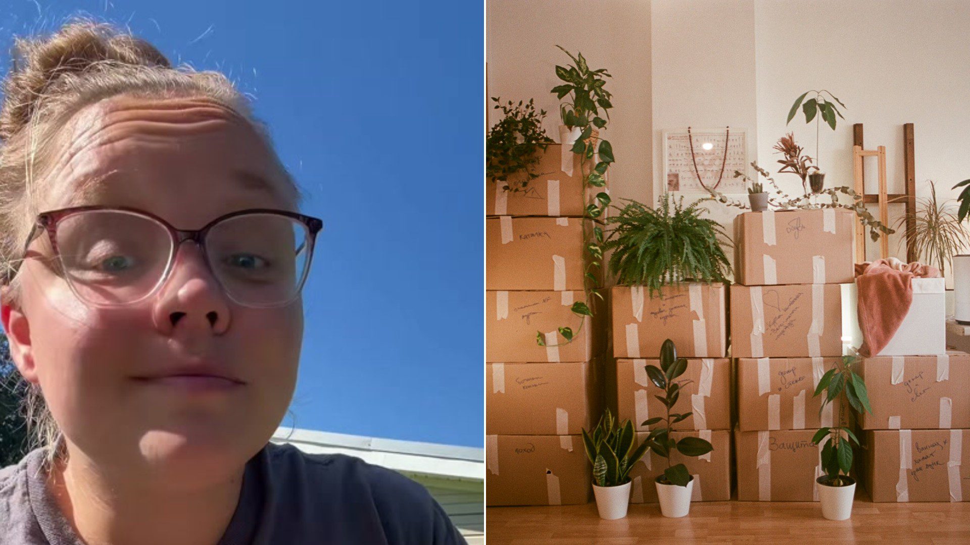 Woman Decluttering Her House Before a Move Draws a Number From One Bucket and a Room From Another to Decide Ex