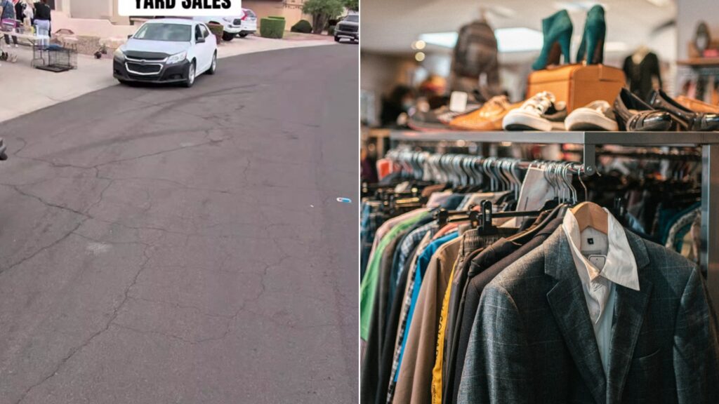 Reseller Buys Six Salty Crew Shirts for Six Dollars Total at a Yard Sale and Plans to List Them Online for Abo