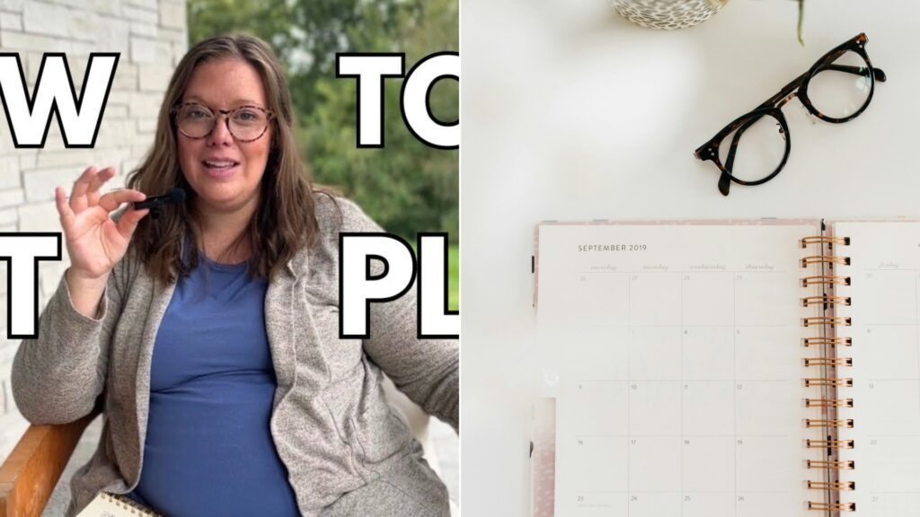 An open planner and notebook on a desk ready for weekly planning.