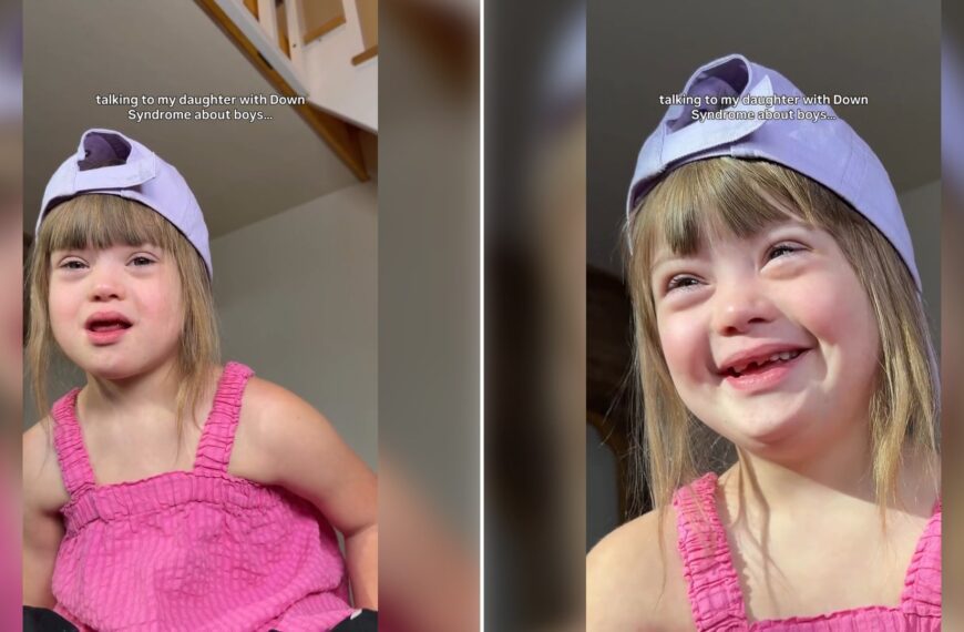 Two stills from an Instagram reel by @thesponslercrew: a girl in a pink top and backwards cap talking, then laughing.