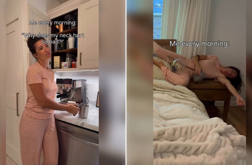Two stills from an Instagram reel by @talia.alivia.