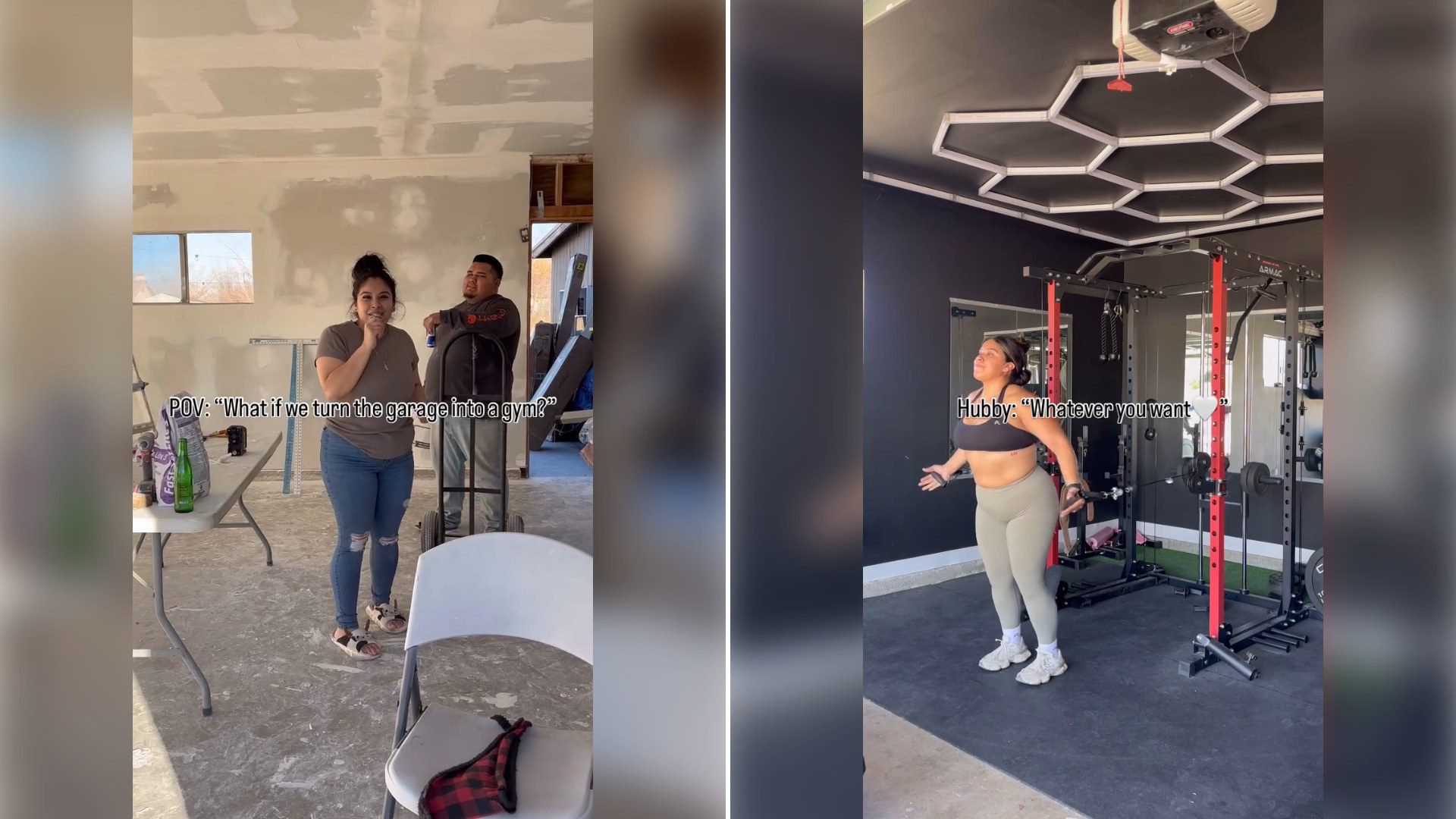 Two stills from an Instagram reel by @_marlasfit.