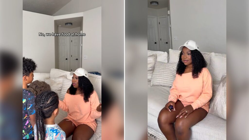 Two stills from an Instagram reel by @mummy_anite.