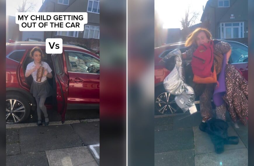 Two stills from an Instagram reel by @thefunnymummyuk.