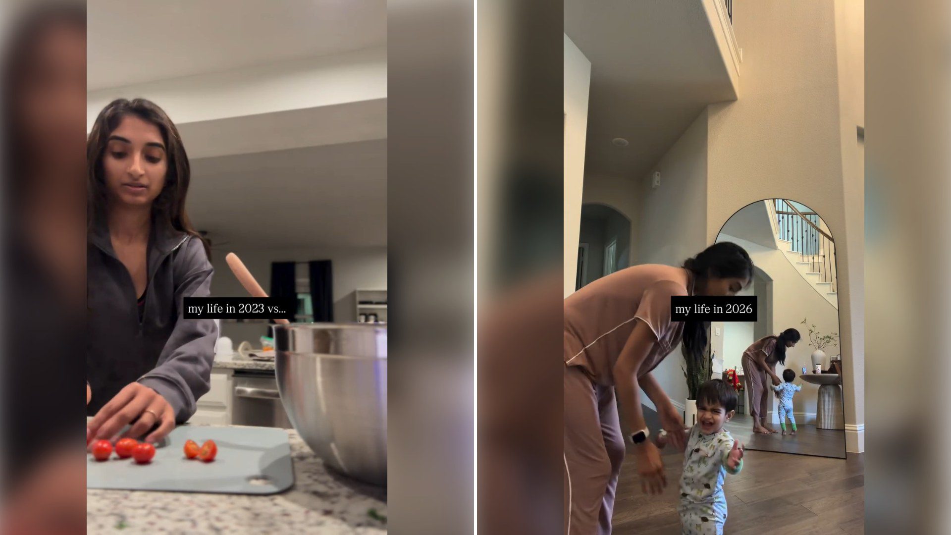 Two stills from an Instagram reel by @journeywithdrish.