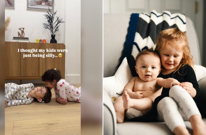 Left: cover still from a TikTok video by @cristalallure. Right: a woman carrying a baby (Unsplash photo by Christian Bowen).