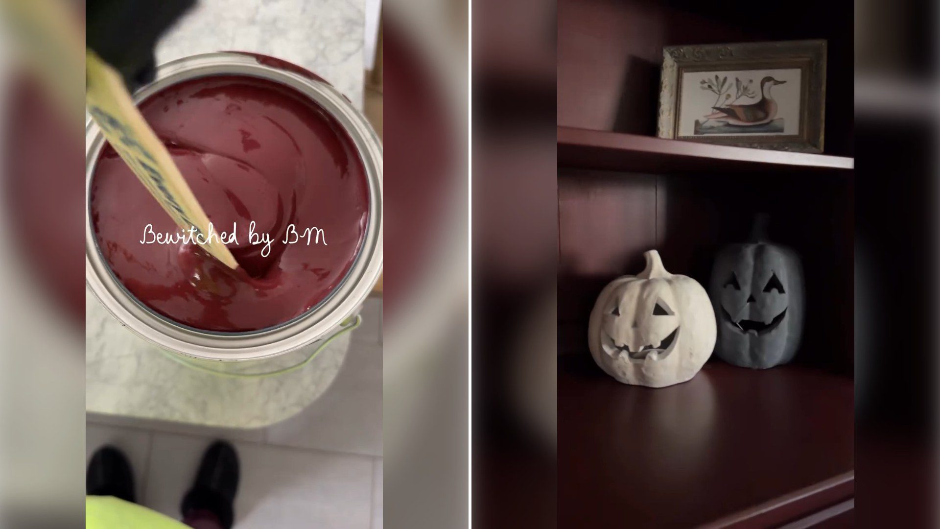 Two stills from an Instagram reel by @at_home_with_marisa.
