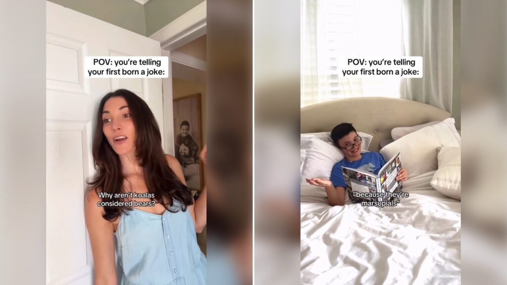 Two stills from an Instagram reel by @therealjohannariehm.