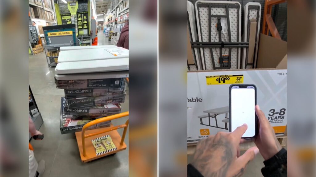 Two stills from an Instagram reel by @dealhead.