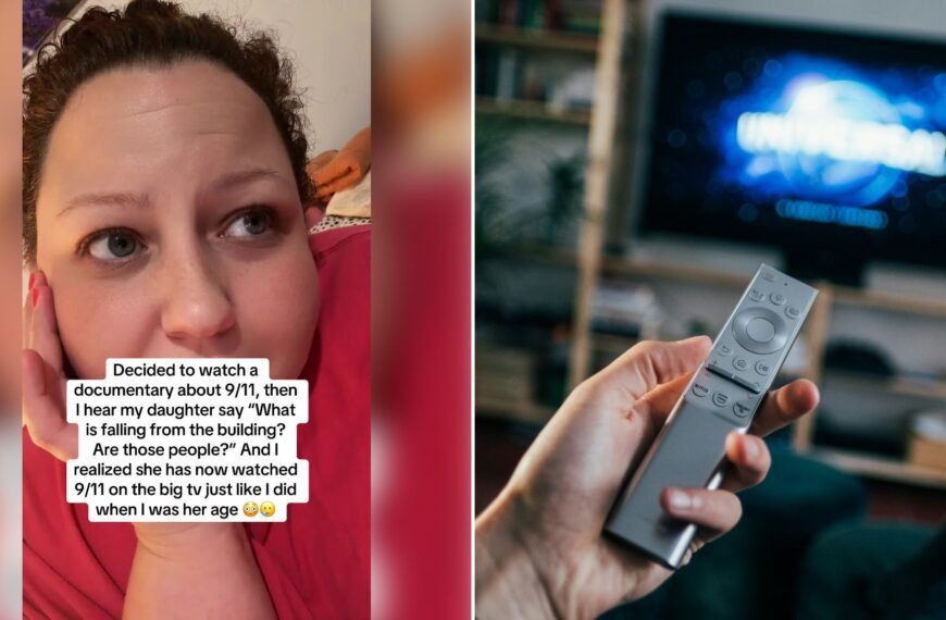 Left: cover still from a TikTok video by @soltsahar. Right: a person holding a gray remote control (Unsplash photo by Jonas Leupe).