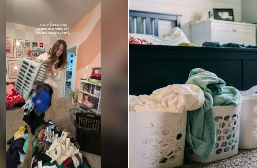 This Mom Of Four Boys Sorts Laundry Into One&hellip;