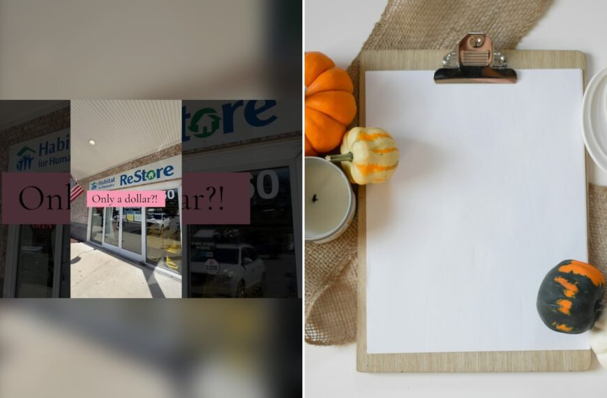 Cover of @CandyThrifts's YouTube video thumbnail beside an Unsplash photo by Mariah Hewines of orange and white pumpkins on a white table