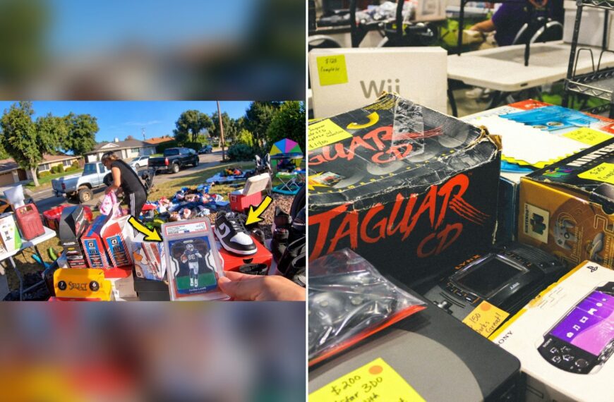 Cover of @saturdaymorninghustle's YouTube video thumbnail beside an Unsplash photo by Aaron Douglas of vintage video game consoles and electronics displayed on a table