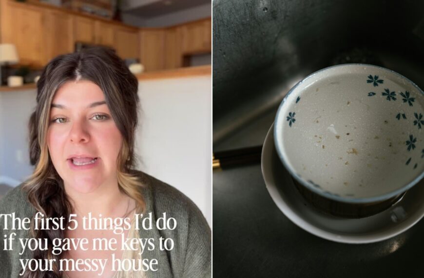 Cover of @sociallykylie's Instagram reel beside an Unsplash photo by X F of dirty dishes in a stainless steel kitchen sink