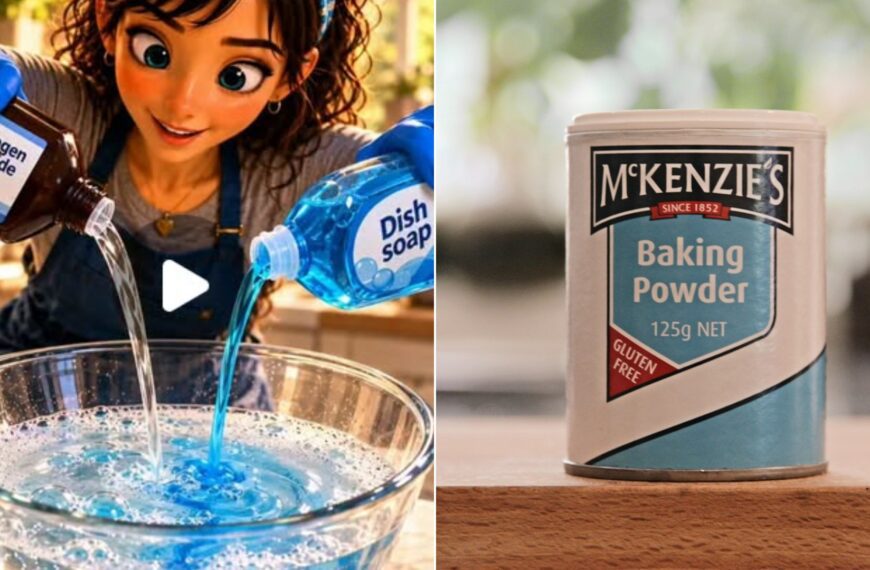 Baking soda can on a table