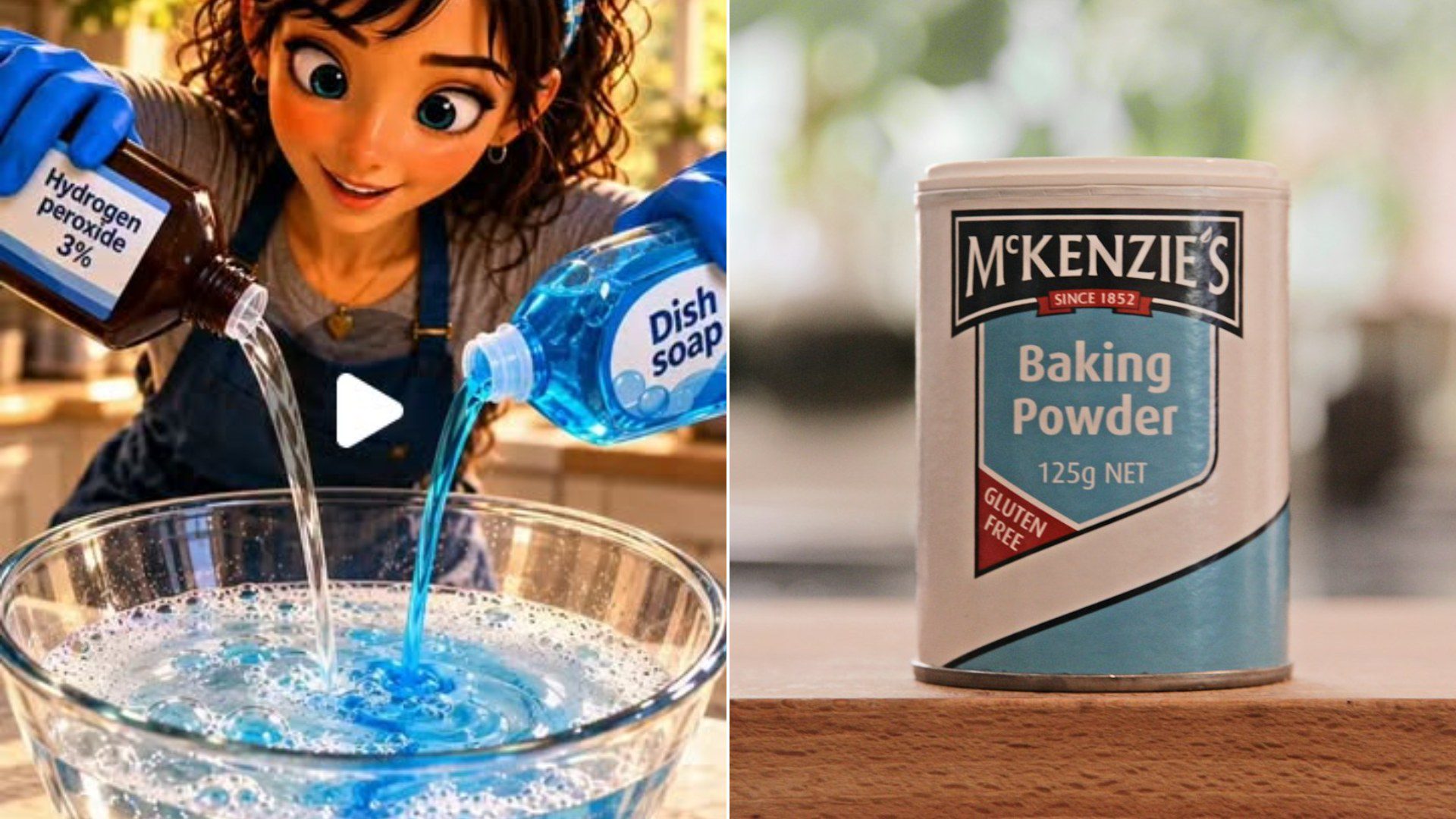 Baking soda can on a table