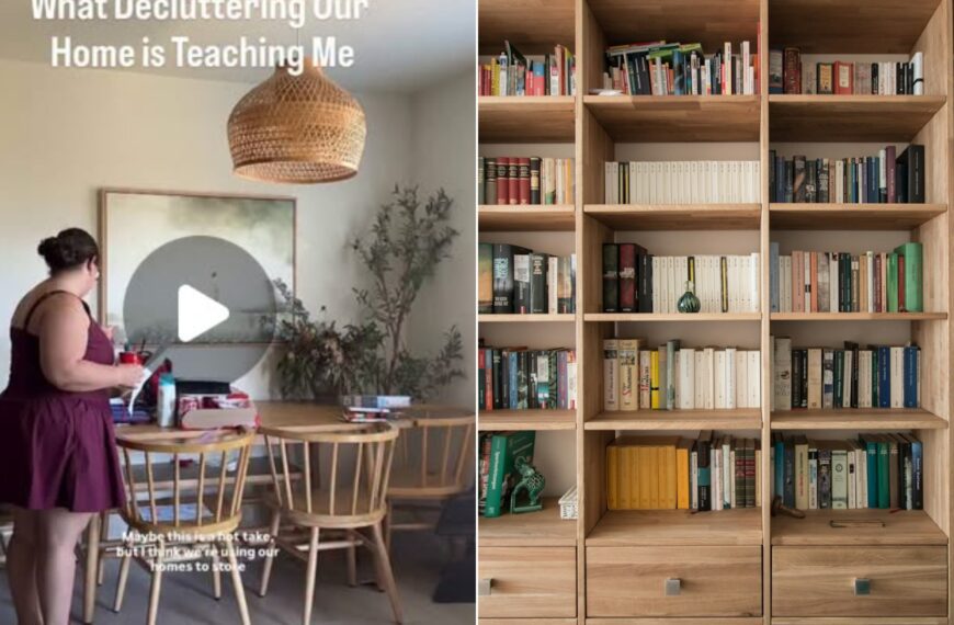 Books on a wooden shelf