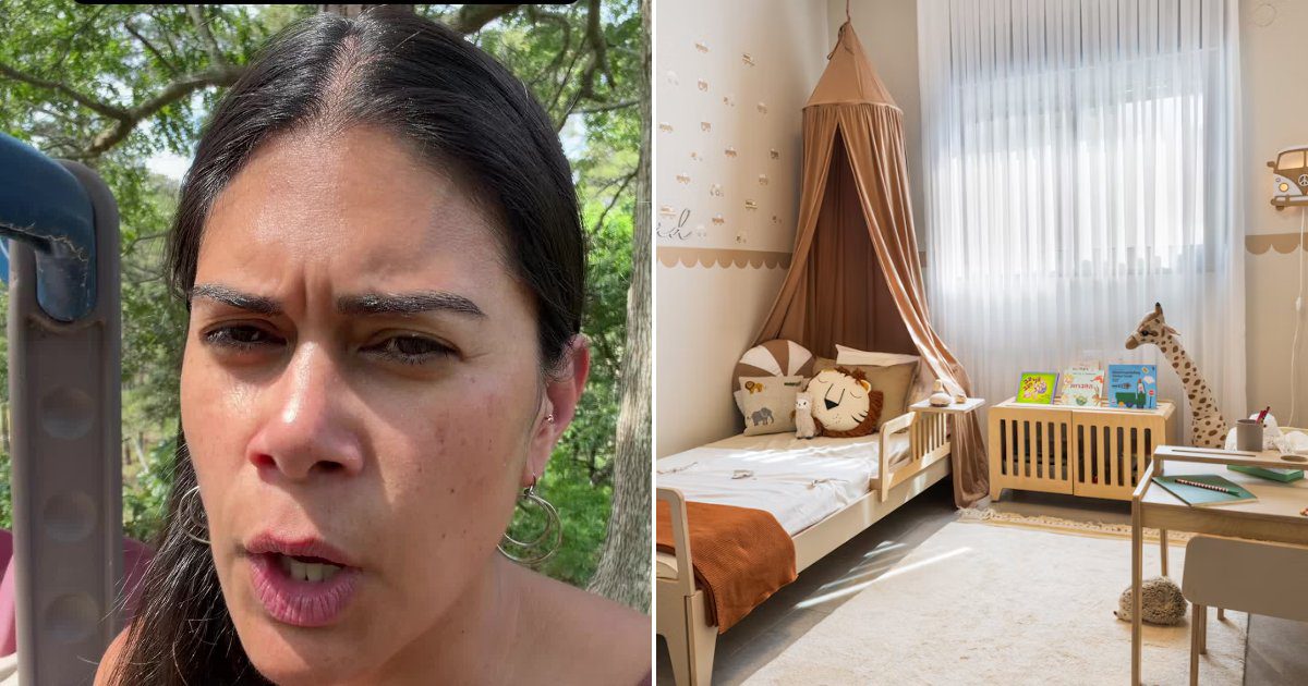 Child's bedroom in the morning