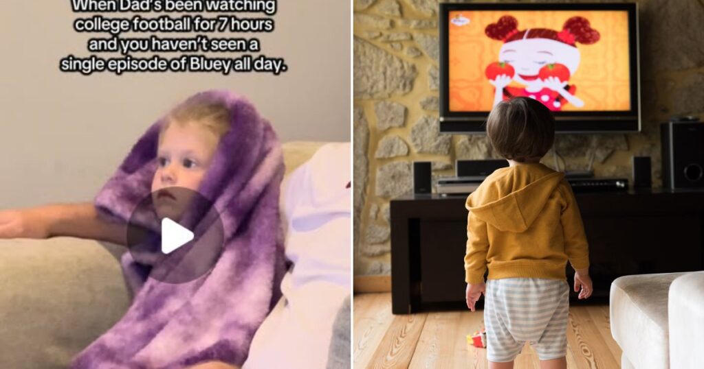 Toddler wrapped in a blanket on the couch